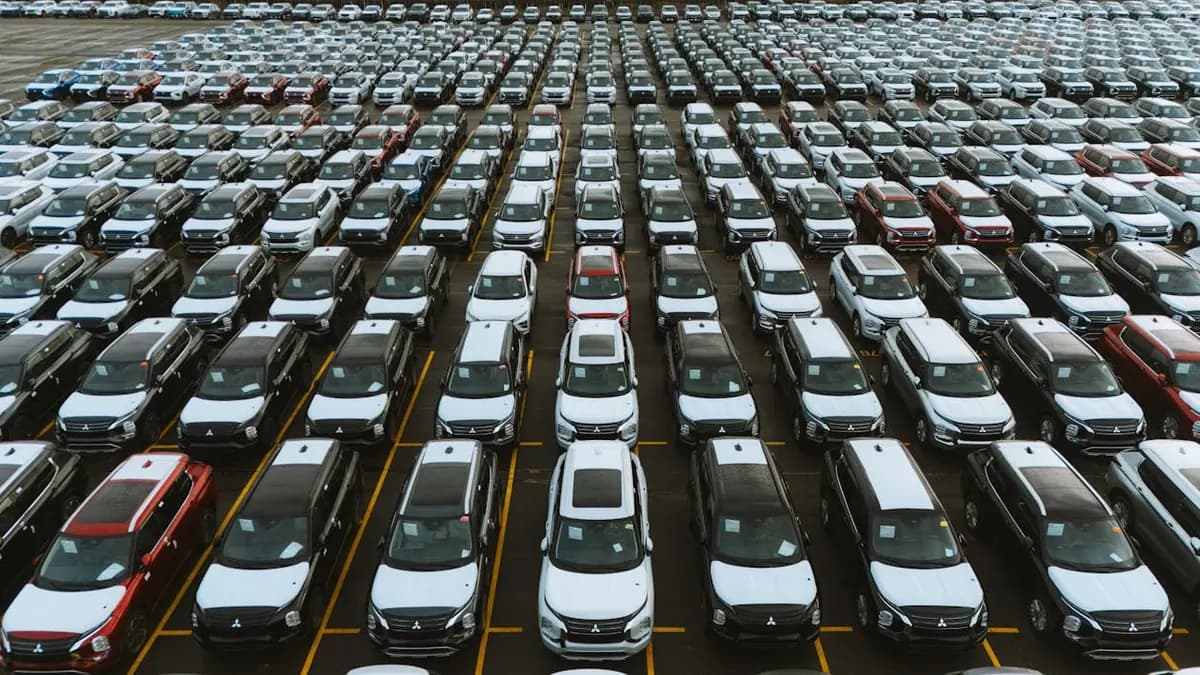 Q1 integration highlights: vehicles staged at a RoRo storage yard