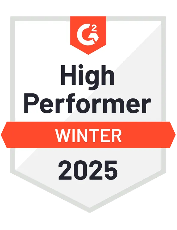 G2 High Performer Badge Winter 2025
