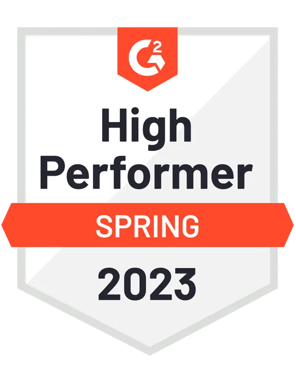G2 High Performer Badge Winter 2024
