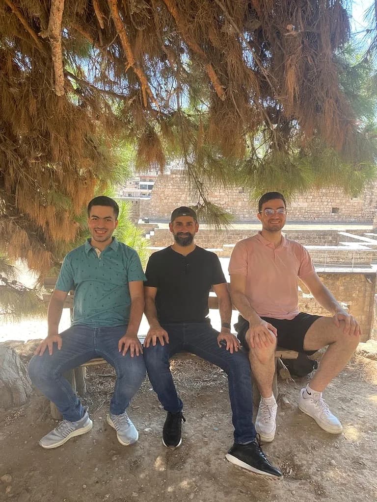 Logisoft colleagues on a team outing outdoors