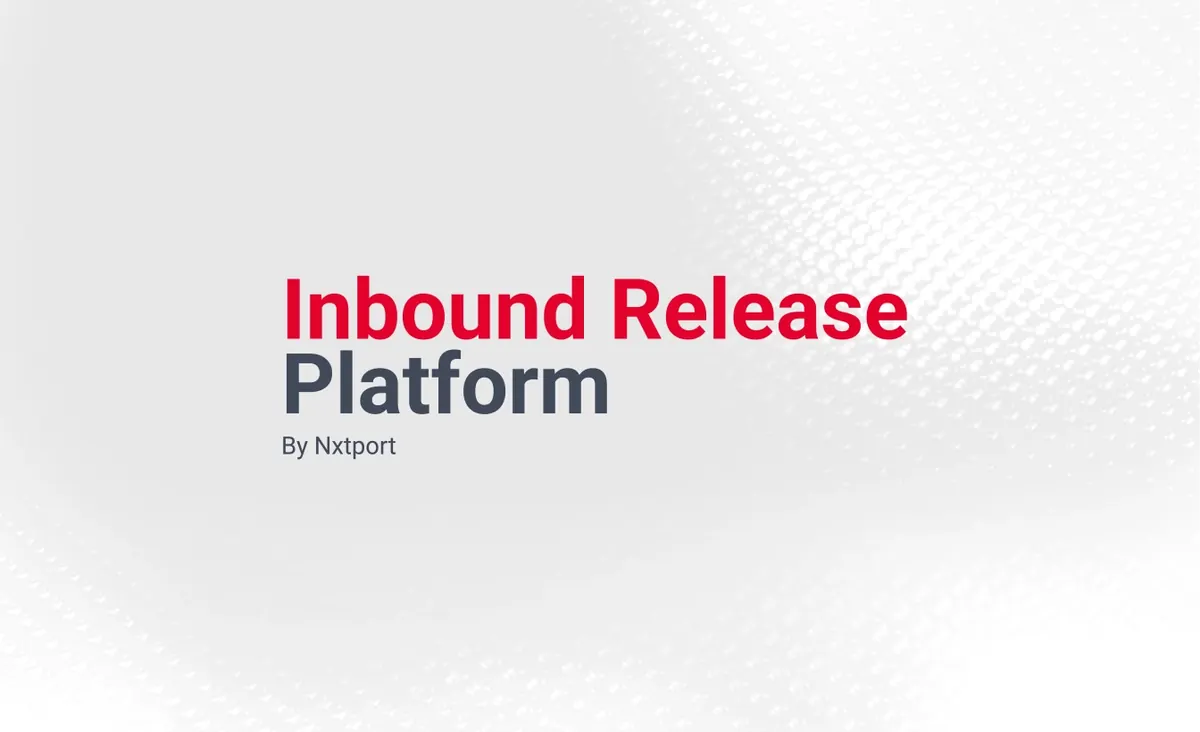 Belgian Inbound Release Platform interface