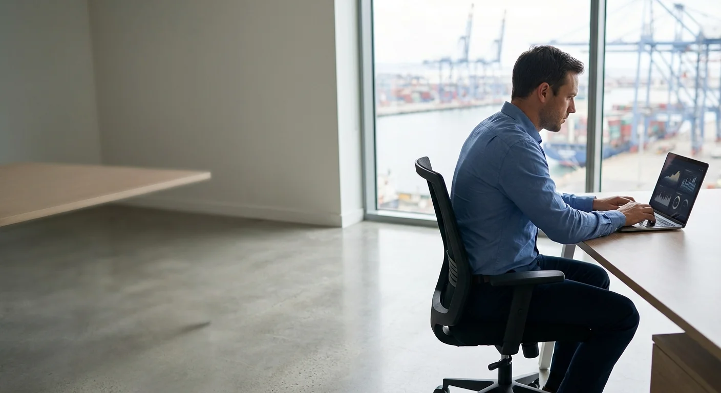 Website analytics showing increased traffic from logistics search terms